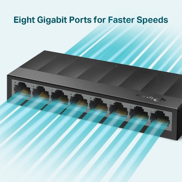 TP-Link 8-Port 10/1000Mbps Desktop Switch – TL-LS1008G – DN
