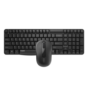 Rapoo Wireless Multimedia Keyboard & Optical Mouse Compact X1800s - Black