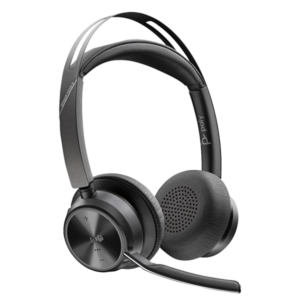 Poly Voyager Focus 2 Wired/ Wireless Bluetooth Stereo Headset with Active Noise-Cancelling mics, Microsoft Teams Certified, USB-C + BT700C with USB-C/A Adapter -9T9J4AA