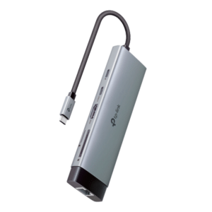 TP-Link 9 Port Hub - USB Type C to RJ 45, Three USB A, HDMI, PD, Type C and SD & microSD UHS-I - TL-UH9120C